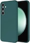 Noktaks - Samsung Uyumlu Samsung Galaxy S23 Fe - Kılıf İçi Kadife Koruyucu Mara Lansman Kapak - Koyu Yeşil