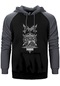 Mayhem A Season İn Blasphemy Gri Renk Reglan Kol Kapşonlu Sweatshirt