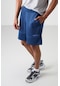 Tommy Life Parlament Polyester Kalın Yumuşak Comfort Fit Erkek Şort - 81272 Mavi