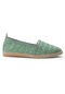 Deery Yeşil Hasır Desen Espadril Kadın Ayakkabı - 38654zyslc01