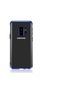 Kilifone - Samsung Uyumlu Galaxy A6 2018 - Kılıf Dört Köşesi Renkli Arkası Şefaf Lazer Silikon Kapak - Mavi