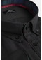 Tudors Büyük Beden Düğmeli Yaka Poplin Pamuklu Kolay Ütü Oxford Erkek Gömlek-25606-siyah