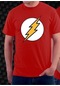 Flash Baskılı T-shirt KIrmızı