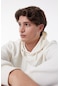 Lee Regular Fit Normal Kesim Kırık Beyaz Erkek Kapüşonlu Sweatshirt L212301102