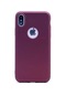 Ekılıf - İphone Xs Max 6.5 Uyumlu Kılıf Mat Soft Premier Silikon Kapak - Mürdüm