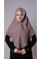 Vizon Pratik Hazır Geçmeli Tesettür Eşarp Pamuk Caz Kumaş Tek Katlı Çapraz Hijab 2305 10