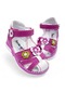 Beebron Ortopedik Kız Bebek Sandaleti Buket Serisi Bkt2409 Fuşya Beyaz