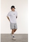 The Champ Clothing Bisiklet Yaka Oversize Erkek T-shirt Beyaz