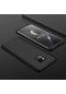 Noktaks - Huawei Uyumlu Huawei Mate 20 Pro - Kılıf 3 Parçalı Parmak İzi Yapmayan Sert Ays Kapak - Siyah