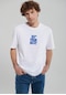 Mavi - Baskılı Beyaz Tişört 0611933-620
