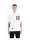Tommy Life Beyaz Kapüşonlu Baskılı Kanguru Cepli Oversize Erkek T-shirt - 88196 Beyaz