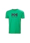 Helly Hansen Logo Erkek Yeşil Yuvarlak Yaka Tişört 33979-499