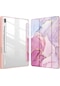 Samsung Galaxy Uyumlu Tab İçin S9 Fe 11 S10 Artı 12.4 İnç 2023 Kılıf Kalem Tutucu Glittering Marble A8 10.5 2022 X207 Arka Kapak