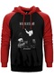 Burzum Filosofem Kırmızı Renk Reglan Kol Kapşonlu Sweatshirt Kırmızı