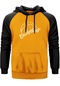 Basketball Season Sarı Renk Reglan Kol Sweatshirt