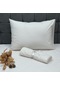 Komfort Home Tek Kişilik İpliği Boyalı Pamuk Kumaş Çarşaf Seti Beyaz