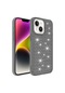 Noktaks - iPhone Uyumlu 14 Plus - Kılıf Parlak Tasarımlı Snow Silikon Kapak - Siyah