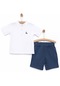 Krenn Basic Tshirt-şort Takım Erkek Bebek 24ykrnetkm002 Beyaz 24YKRNETKM002_Beyaz