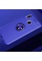 Mutcase - Huawei Uyumlu P20 Lite - Kılıf Yüzüklü Auto Focus Ravel Karbon Silikon Kapak - Mavi