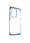 Kilifolsun Samsung Uyumlu Galaxy S20 Ultra Kılıf Dört Köşesi Renkli Arkası Şefaf Lazer Silikon Kapak Mavi