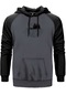 Moon Mountain Landscape Gri Renk Reglan Kol Sweatshirt