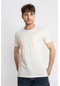 Adam Boxes O-yaka Cepli T-shirt Bolsillo - Ham Pamuk-pamuk Beyaz