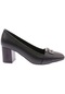 Dgn 21 Kadın Küt Burun S Tokalı Topuklu Ayakkabı 21-1510-R1534