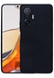 Kilifone - Xiaomi Uyumlu Mi 11t 5g - Kılıf Mat Renkli Esnek Premier Silikon Kapak - Siyah