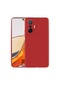 Mutcase - Xiaomi Uyumlu Mi 11t Pro 5g - Kılıf Mat Renkli Esnek Premier Silikon Kapak - Kırmızı