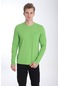 Maraton Sportswear Regular Erkek Bisiklet Yaka Uzun Kol Basic Fıstık Yeşili Sweatshirt 20906-fıstık Yeşili
