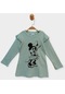 Minnie Mouse Lisanslı Kız Çocuk Elbise Pl22082-yeşil