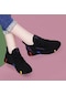 Parlak Lavanta Kadın Nefes Kaymaz Platform Moda Rahat Ayakkabılar Koşu Ayakkabıları Siyah Spor Ayakkabı Kadın İçin
