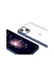 Tecno-iphone Uyumlu İphone 13 - Kılıf Arkası Şeffaf Kenarları Renkli Pixel Kapak - Lacivert