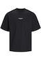 Erkek Göğüs Logo Baskılı Tişört - Santorini 12251774 Black
