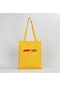 F1 Audi Logo Sarı Gabardin Bez Çanta