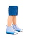 Kiko Kids Tinna Bağcıklı Erkek Bebek Boğazlı Keten Spor Ayakkabı Mavi