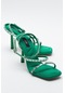 Anje Yeşil Kadın Topuklu Ayakkabı