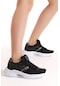Tonny Black Kadın Siyah Beyaz Faylon Taban Şeritli Bağcıklı Spor Ayakkabı Tba060 295