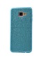 Noktaks - Samsung Galaxy Uyumlu Galaxy J7 Prime / J7 Prime Iı - Kılıf Simli Koruyucu Shining Silikon - Mavi