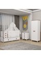 Melina Yıldız 2 Kapaklı Bebek Odası + Yatak + Uyku Seti - Sümela