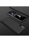 Kilifone - Samsung Uyumlu Galaxy Note 10 - Kılıf 3 Parçalı Parmak İzi Yapmayan Sert Ays Kapak - Siyah