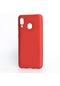 Kilifone - Samsung Uyumlu Galaxy A30 - Kılıf Mat Renkli Esnek Premier Silikon Kapak - Kırmızı