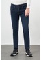 Koyu Lacivert Düz Gabardin Pamuklu 5 Cep Slim Fit Casual Denim Pantolon 1023245155 Koyu Lacivert