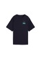 Puma Wardrobe Ess Graphic Tee Kadın Tişört Lacivert