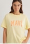 Mavi - Mavi Logo Baskılı Sarı Tişört 1600843-71315 Sarı