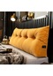 Turuncu Başlık Yastık Üçgen Yastık Arkalığı Dekoratif Yastıklar Yatak İçin 180 50 20cm