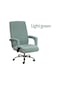 Açık Yeşil Büyük Xl/l Basit Elastik Ofis Koltuğu Kapağı 2 Adet Kol Dayama Kapağı Tam Kapsama Oyun Sandalyesi Kapak Koltuk Minderi Yıkanabilir Xl