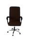 Koyu Kahverengi Su Geçirmez  Sandalye Kapak Ofis Koltuğu Sandalyeleri Için  Slipcovers L
