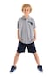 Mushi Sharrk Erkek Çocuk Polo Yaka T-shirt Şort Takım