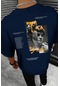 Unisex The Dream Baskılı Tasarım Tshirt Lacivert